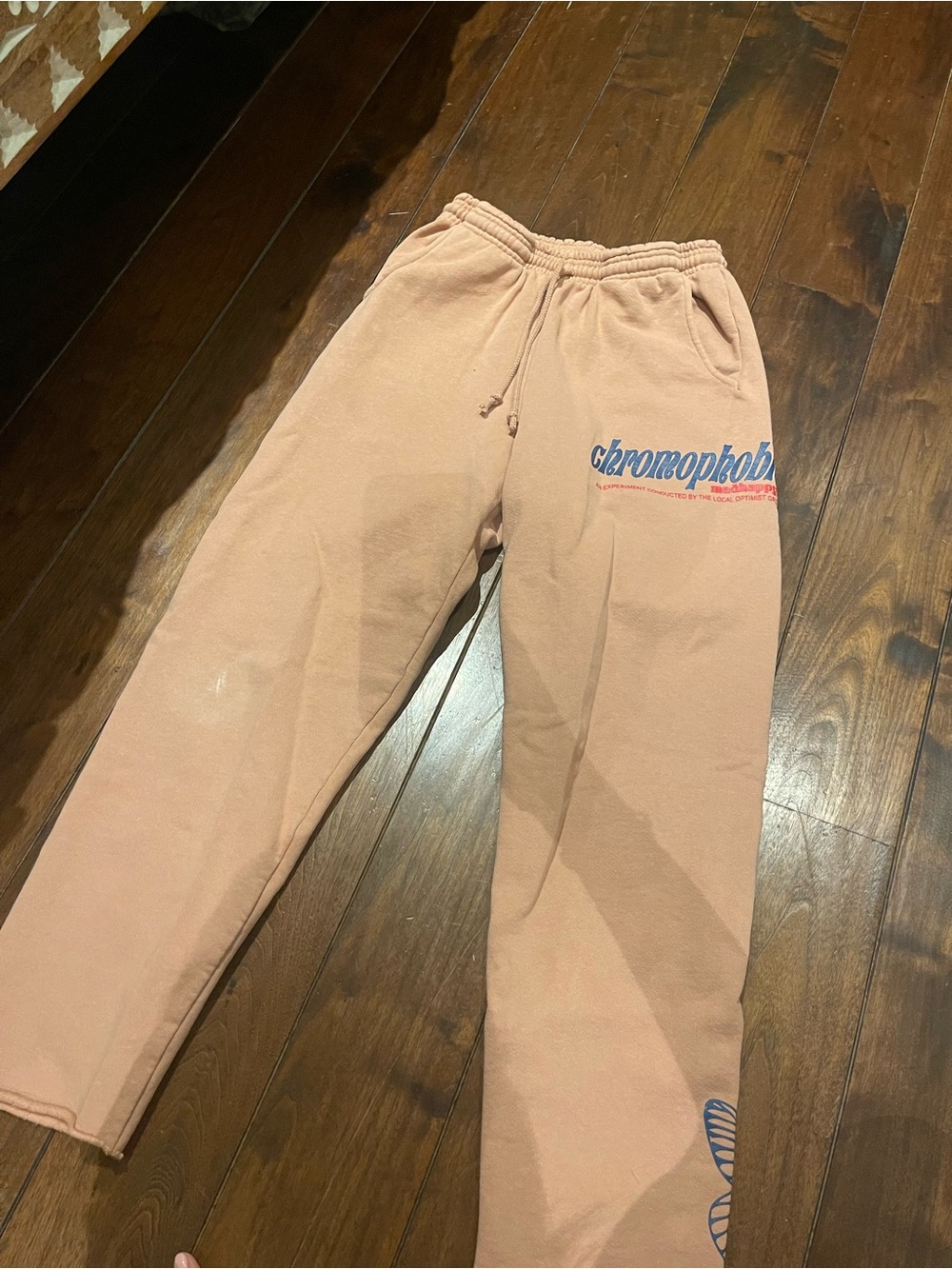 Madhappy Chromophobia Butterfly Sweatpants Peach Pink
